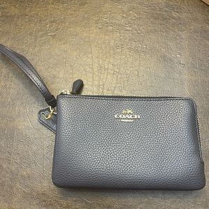 Coach wallet/wristlet navy blue